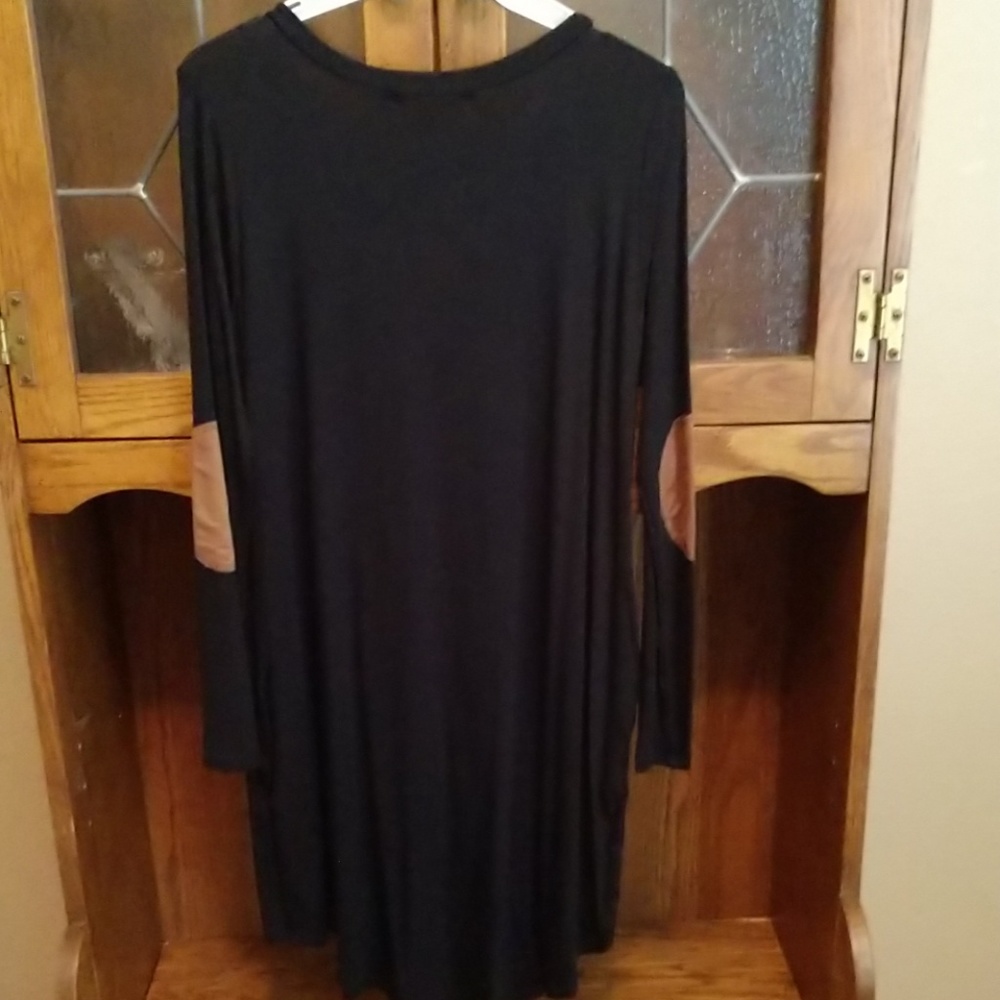 LAST 1 ❄ Suede Elbow Patch Dress w/Pockets - Picture 7 of 7